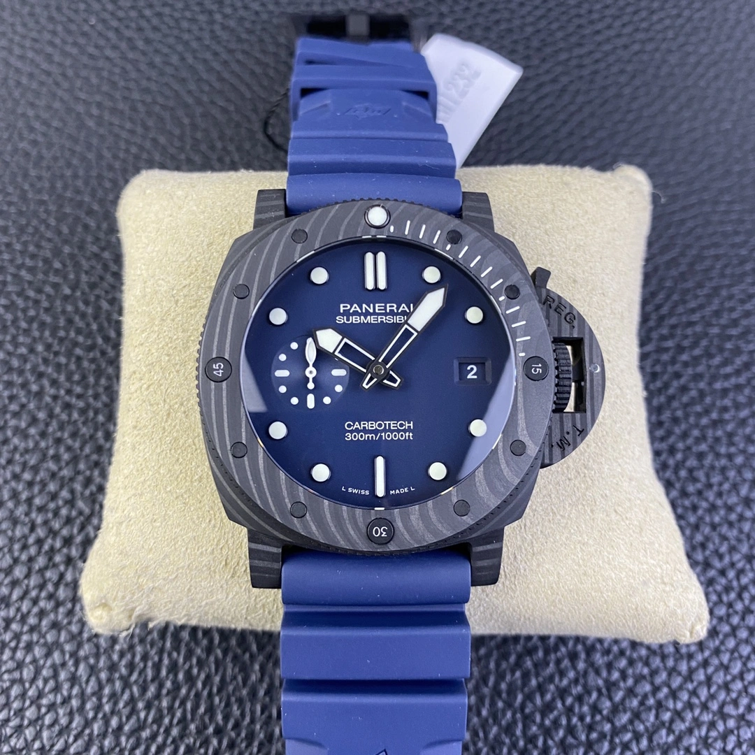 CBD Factory Panerai Submersible Carbotech 44mm Blue Dial (PAM01232) 1:1 Super Clone – DDP.9000 Movement Soft 387